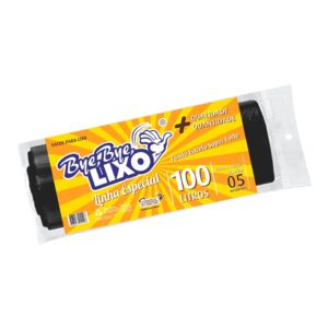 Saco de Lixo da Linha Especial - Sacos de Lixo para Resíduos Comerciais e Domésticos 100 Litros - Bye Bye Lixo