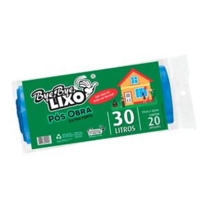 Saco de Lixo 30 Litros Pós-Obra - 20x20