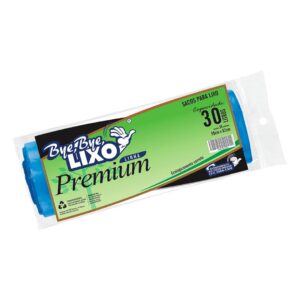 Saco de Lixo 30 Litros Premium - 20x30