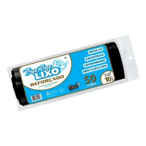 Sacos de Lixo da Linha Reforçada Bye Bye Lixo - Sacos de Lixo para Resíduos Pesados 50 Litros
